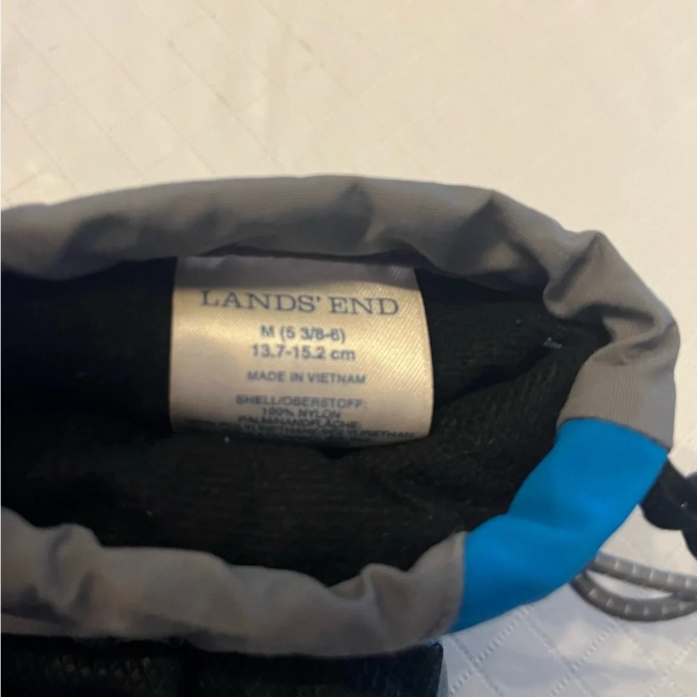 Lands’ End Kids Squall Mittens, Blue and Gray